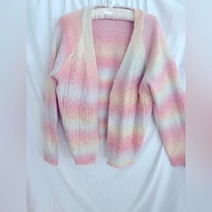 Ombré pastel cardigan lightly used but perfect condition